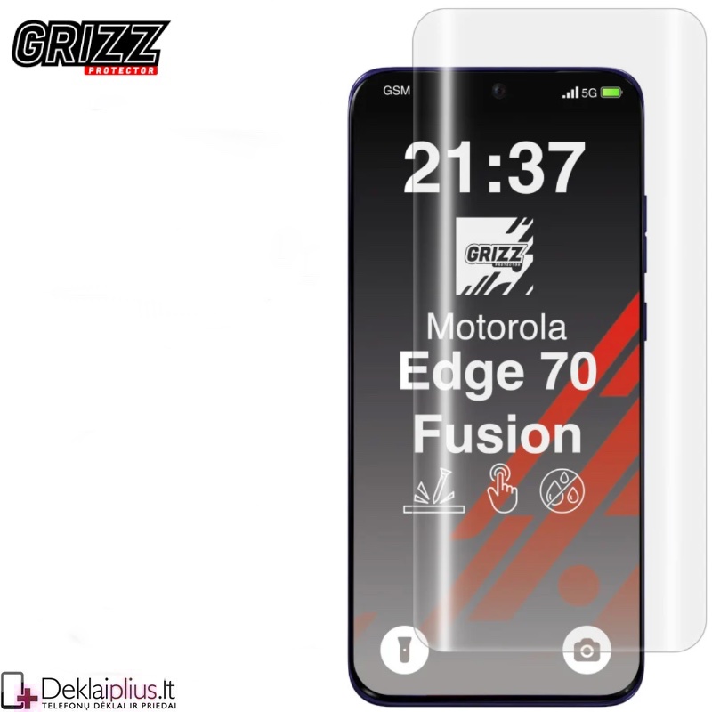 Telefono ekrano apsauga per visą ekraną - Hydrogel (Motorola Edge 70 Fusion) Telefono ekrano apsauga per visą ekraną - Hydrogel (Motorola Edge 70 Fusion)
